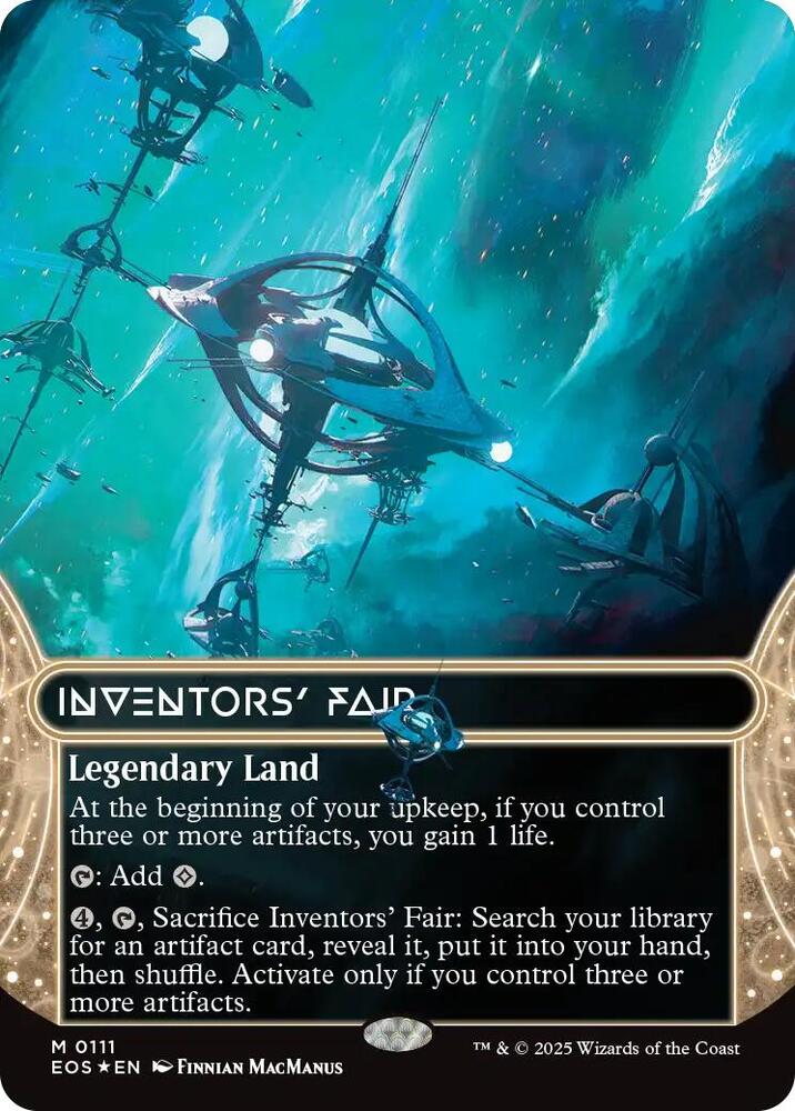 Inventors' Fair (0111) (Borderless) (Galaxy Foil) [Edge of Eternities: Stellar Sights] 111