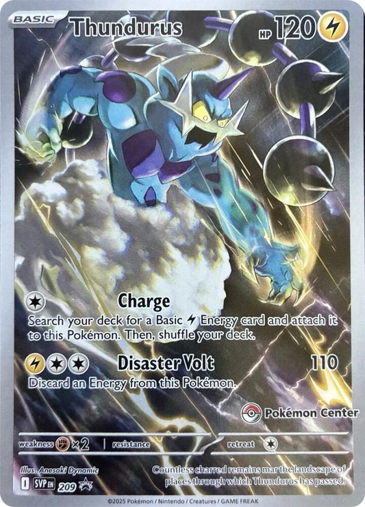 Thundurus - 209 (Pokemon Center Exclusive) [SV: Scarlet & Violet Promo Cards] 209