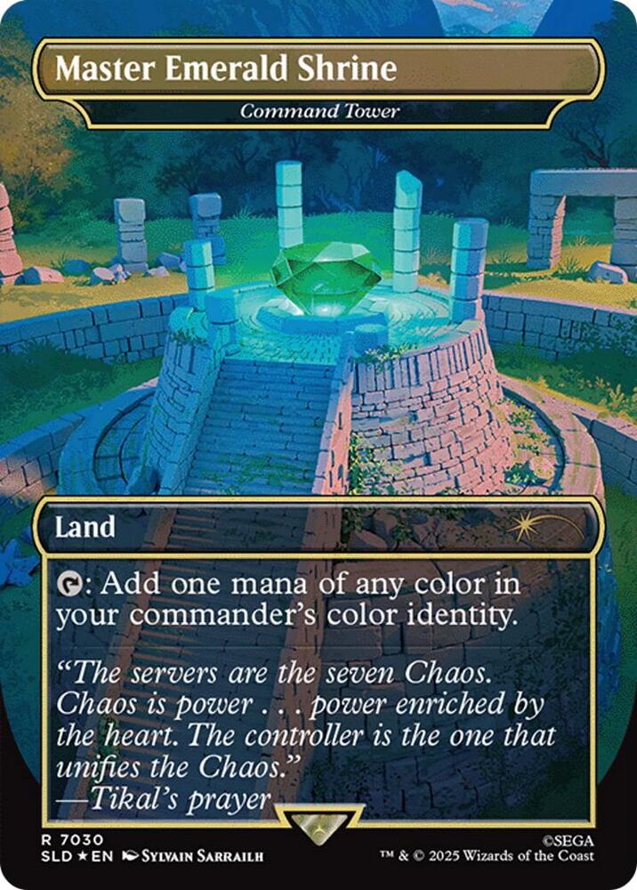 Master Emerald Shrine - Command Tower (7030) (Rainbow Foil) [Secret Lair Drop Series] 7030