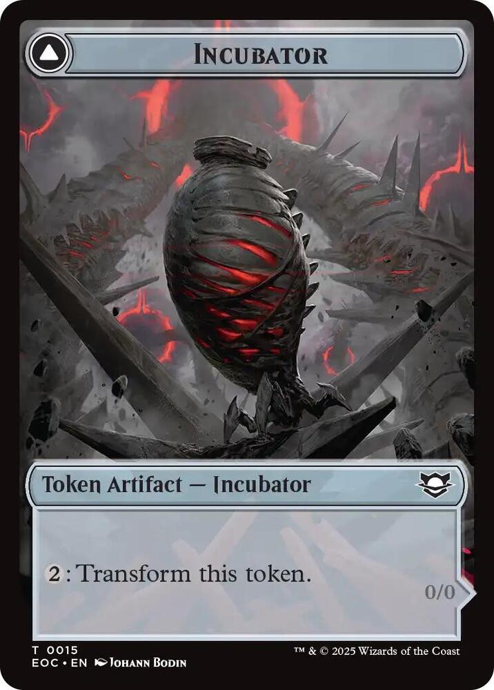 Incubator // Phyrexian Double-Sided Token [Commander: Edge of Eternities] 15 // 15