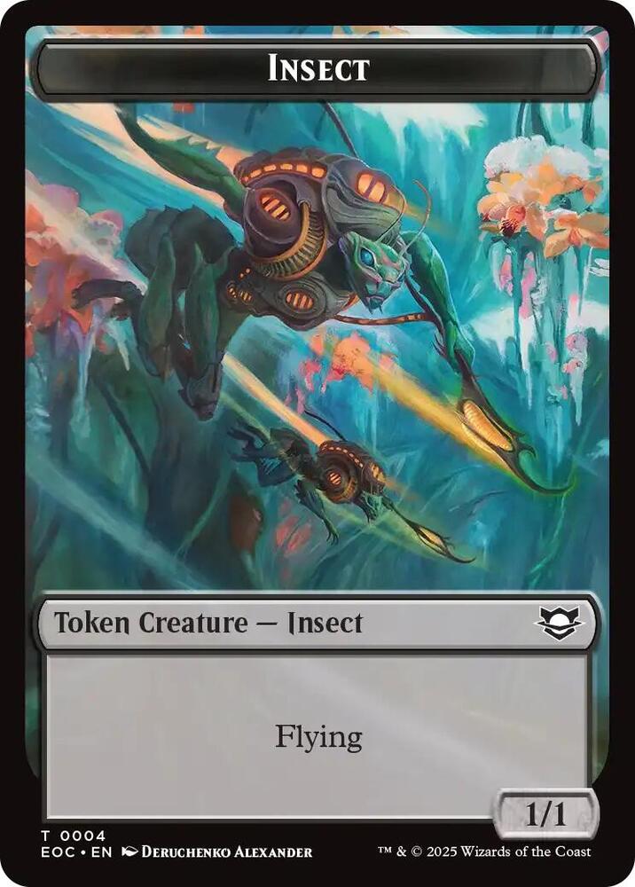 Insect // Beast (0005) Double-Sided Token [Commander: Edge of Eternities] 4 // 5