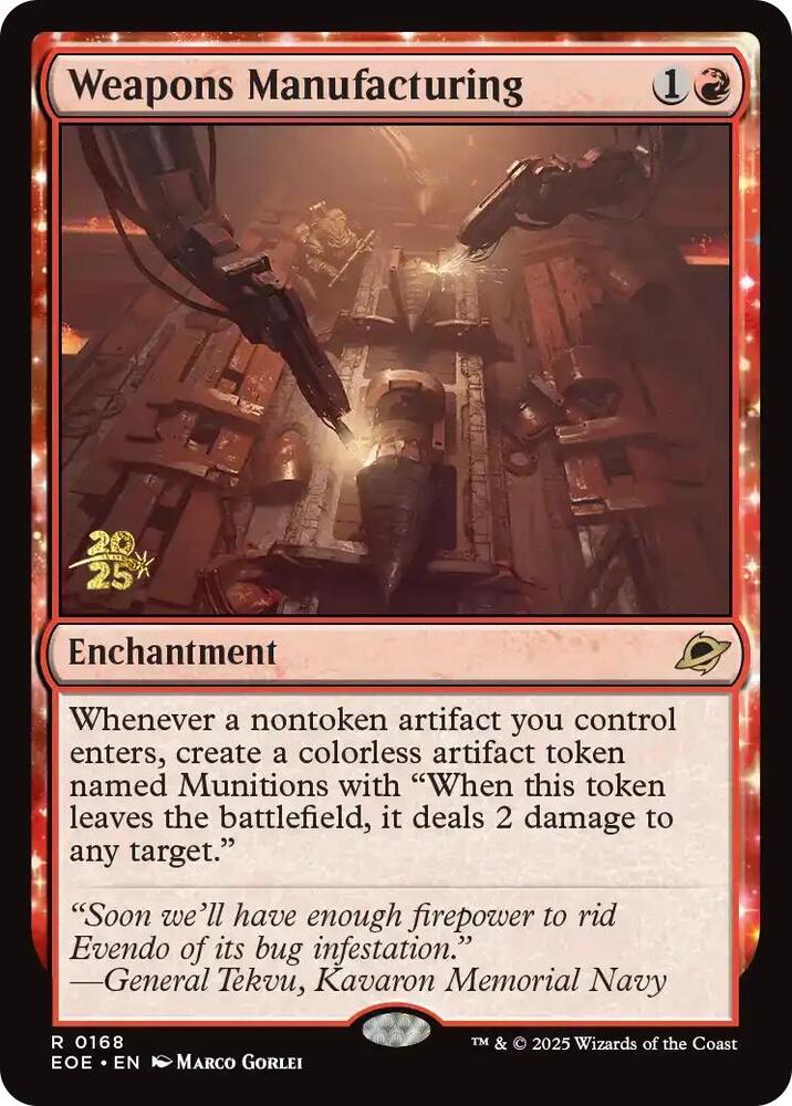 Weapons Manufacturing [Prerelease Cards] 168