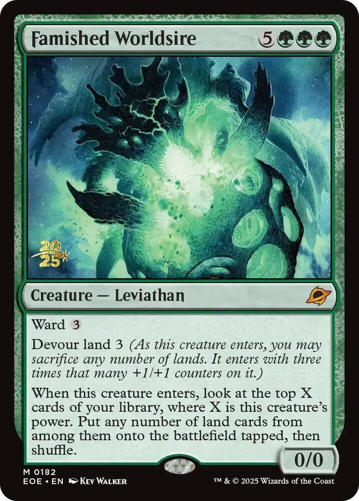 Famished Worldsire [Prerelease Cards] 182