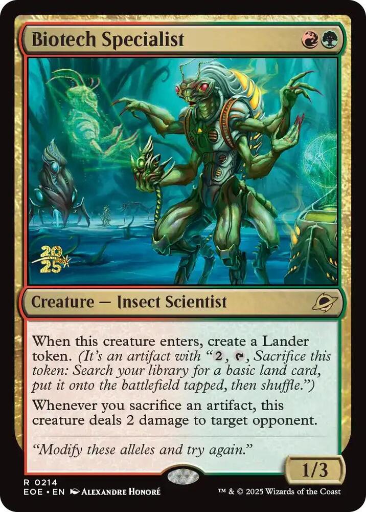 Biotech Specialist [Prerelease Cards] 214