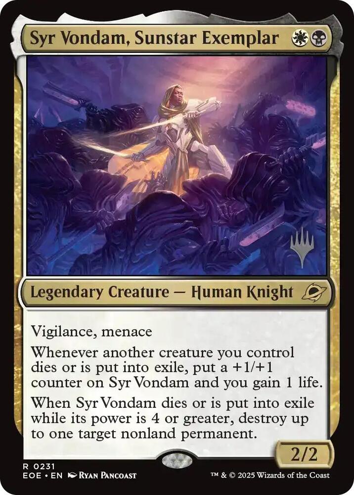 Syr Vondam, Sunstar Exemplar [Promo Pack: Edge of Eternities] 231