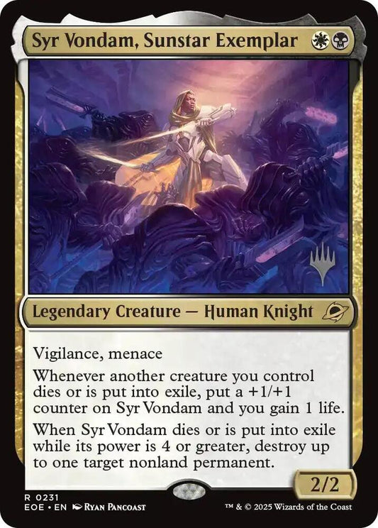 Syr Vondam, Sunstar Exemplar [Promo Pack: Edge of Eternities] 231