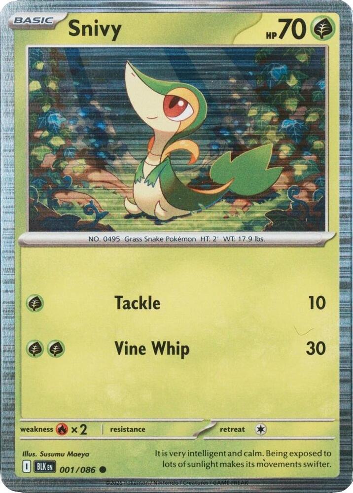 Snivy - 001/086 (Unova Poster Collection) [Miscellaneous Cards & Products] 001/086