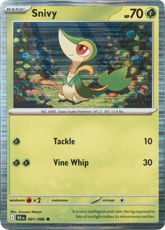 Snivy - 001/086 (Unova Poster Collection) [Miscellaneous Cards & Products] 001/086