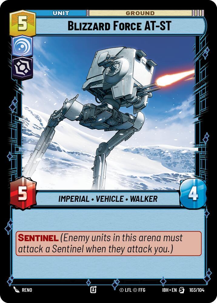 Blizzard Force AT-ST (103/104) [Intro Battle: Hoth] 103/104