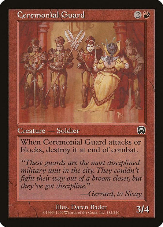 Ceremonial Guard [Mercadian Masques] 182