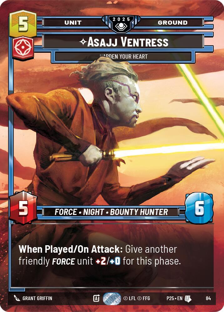 Asajj Ventress - Harden Your Heart [Organized Play Promos] 84