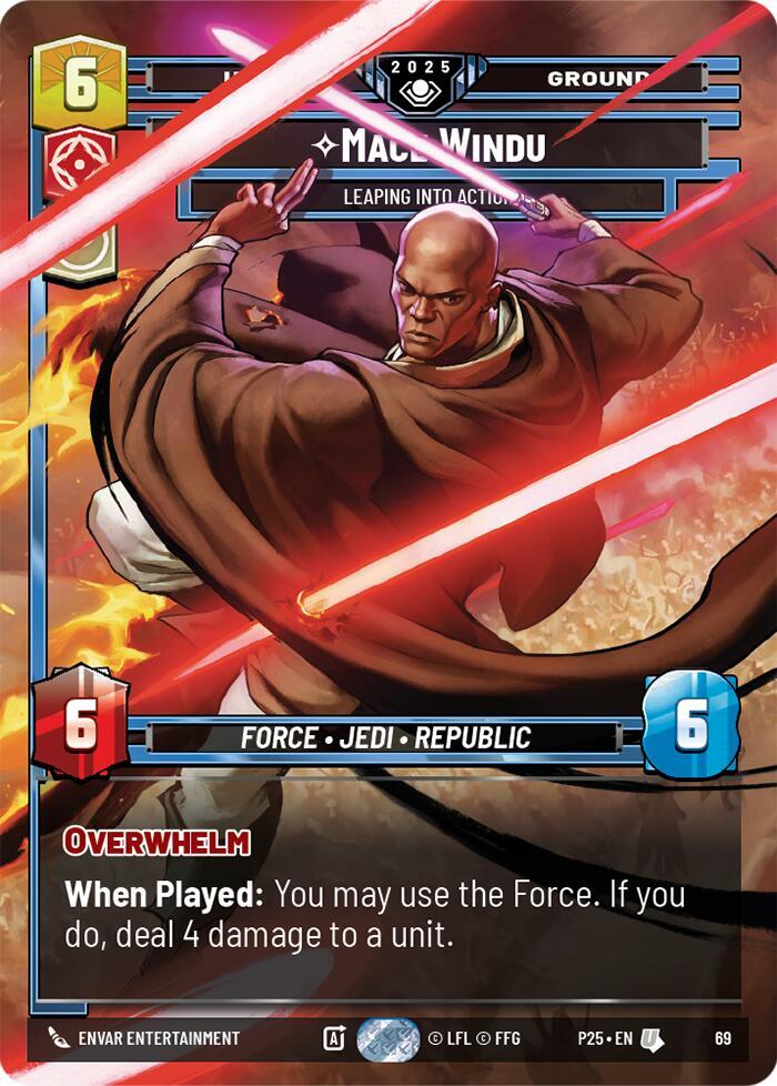 Mace Windu - Leaping into Action (69) [Organized Play Promos] 69