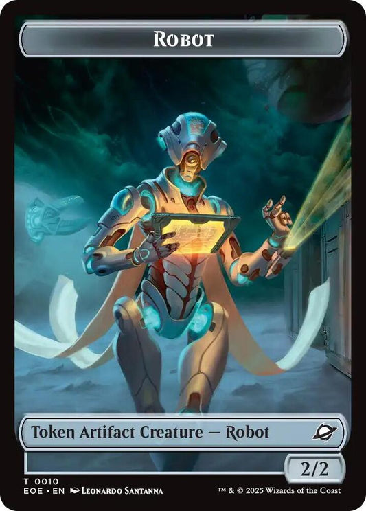 Robot // Lander (0007) Double-Sided Token [Edge of Eternities] 10 // 7