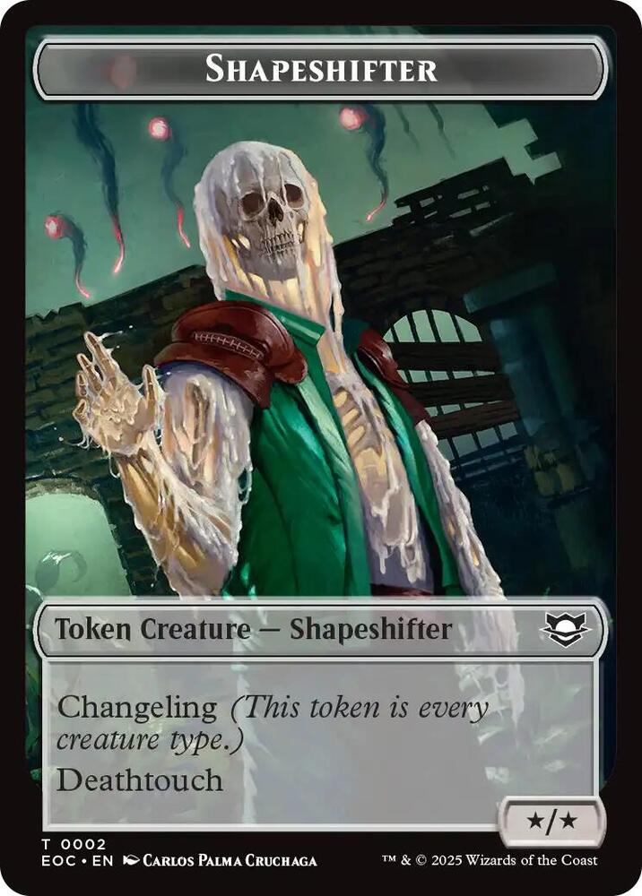 Shapeshifter // Golem (0013) Double-Sided Token [Commander: Edge of Eternities] 2 // 13