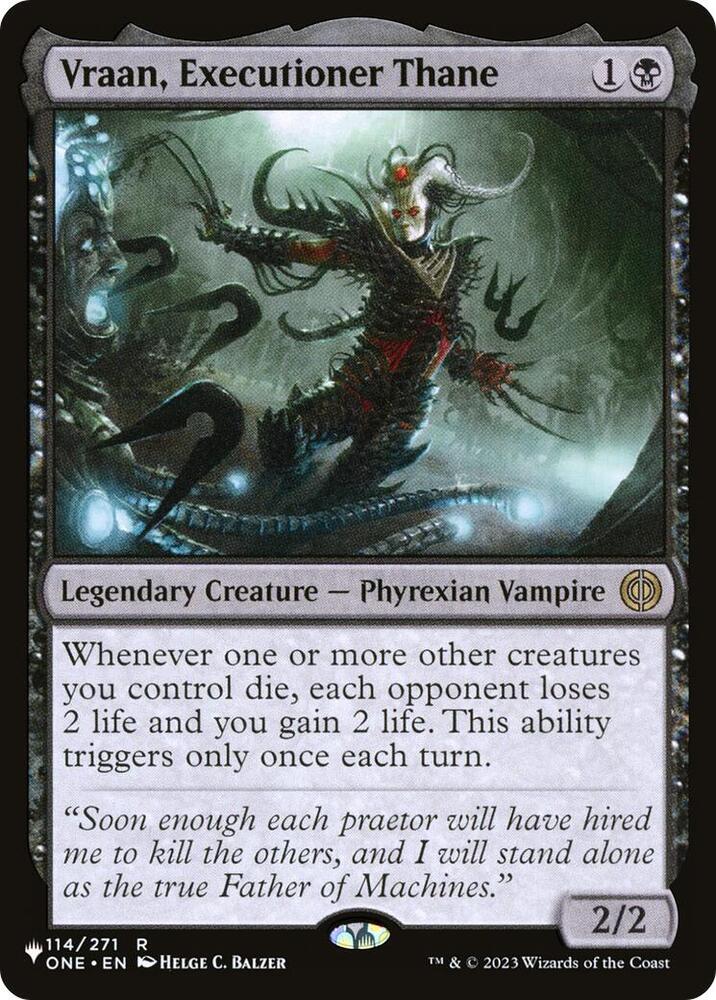 Vraan, Executioner Thane [The List Reprints] 114