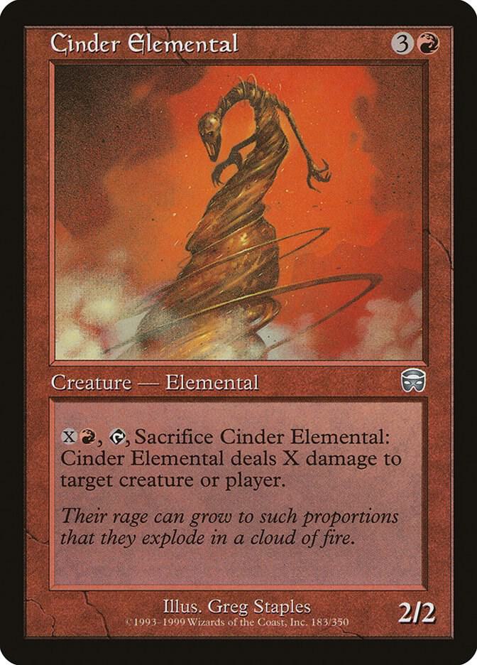 Cinder Elemental [Mercadian Masques] 183
