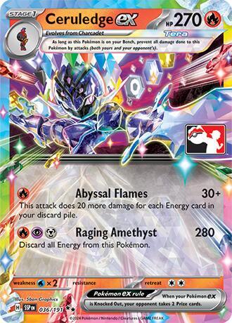 Ceruledge ex [Prize Pack Series Cards] 036/191