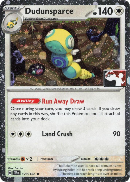 Dudunsparce - 129/162 (Cosmos Holo) [Prize Pack Series Cards] 129/162