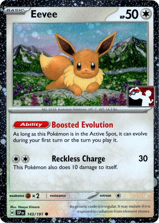 Eevee - 143/191 (Cosmos Holo) [Prize Pack Series Cards] 143/191