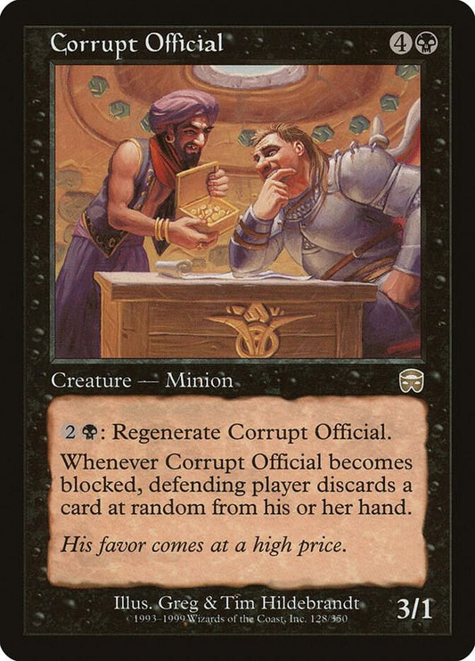 Corrupt Official [Mercadian Masques] 128