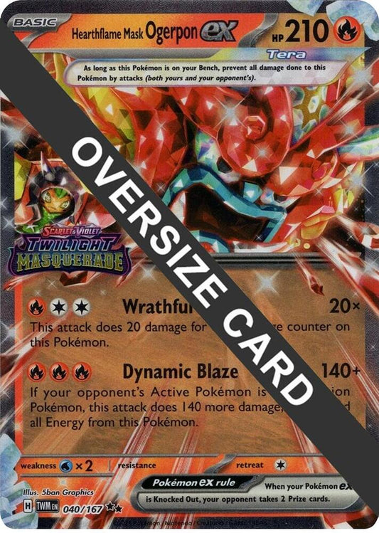 Hearthflame Mask Ogerpon ex (Twilight Masquerade Stamp) [Jumbo Cards] 040/167