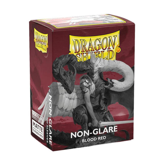 Dragon Shield Non-Glare Matte Blood Red Sleeves 100ct