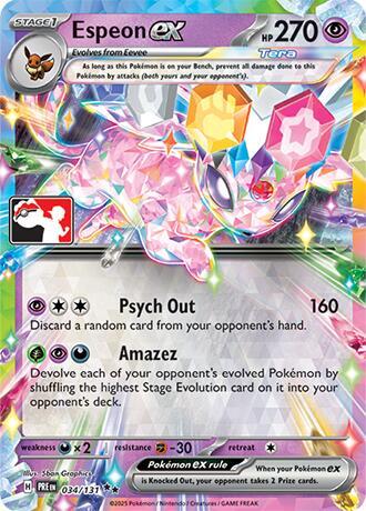 Espeon ex - 034/131 [Prize Pack Series Cards] 034/131