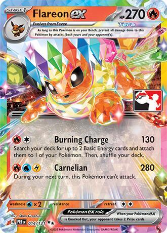 Flareon ex - 014/131 [Prize Pack Series Cards] 014/131