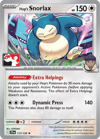 Hop's Snorlax [Prize Pack Series Cards] 117/159