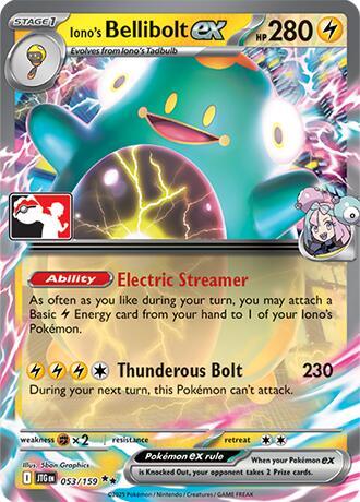 Iono's Bellibolt ex - 053/159 [Prize Pack Series Cards] 053/159