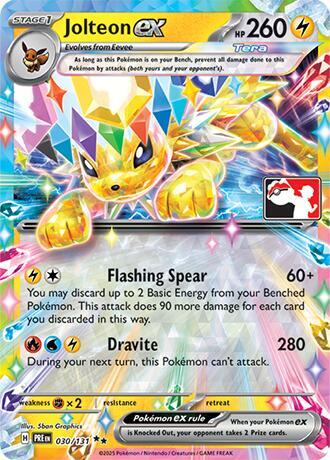 Jolteon ex - 030/131 [Prize Pack Series Cards] 030/131