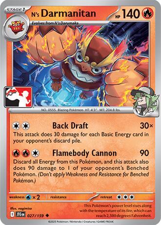 N's Darmanitan - 027/159 [Prize Pack Series Cards] 027/159