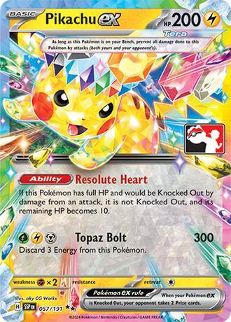 Pikachu ex - 057/191 [Prize Pack Series Cards] 057/191