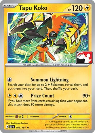 Tapu Koko [Prize Pack Series Cards] 065/191