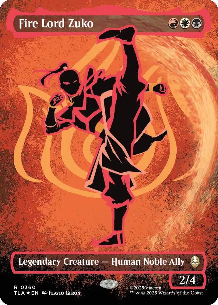 Fire Lord Zuko (Borderless) (Neon Ink Foil) [Avatar: The Last Airbender] 360