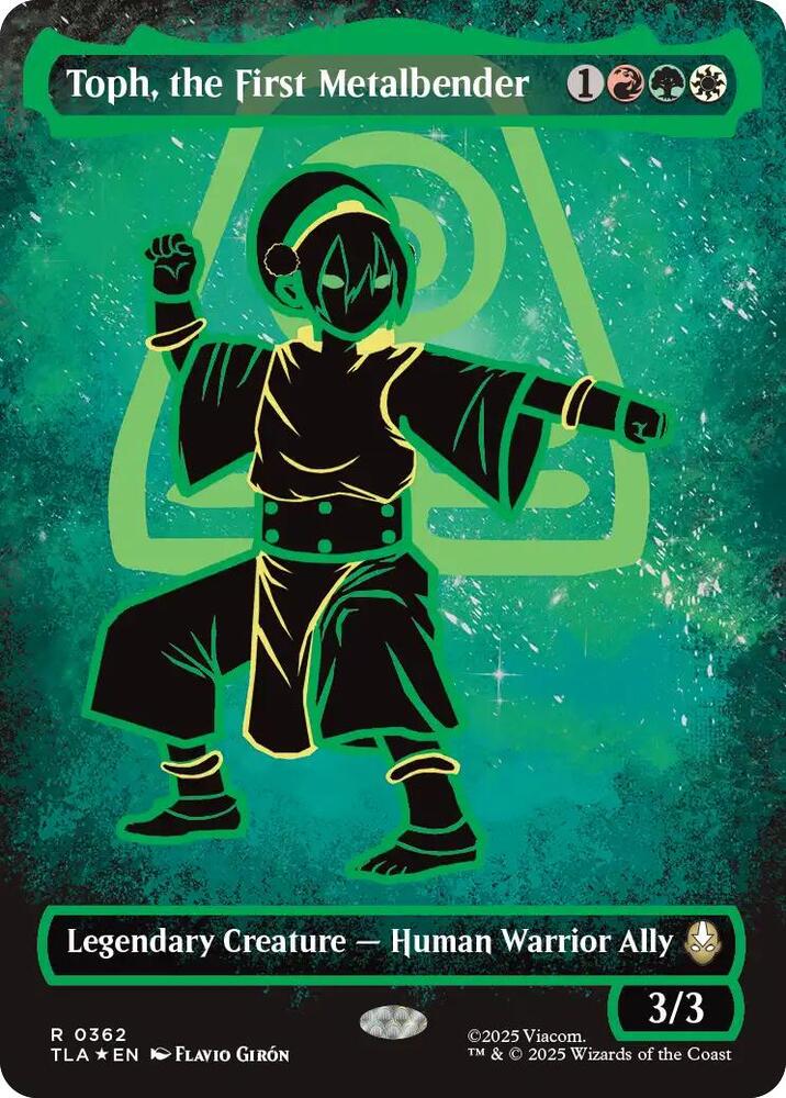 Toph, the First Metalbender (Borderless) (Neon Ink Foil) [Avatar: The Last Airbender] 362