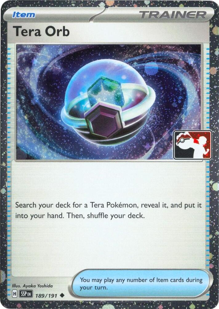 Tera Orb - 189/191 (Cosmos Holo) [Prize Pack Series Cards] 189/191