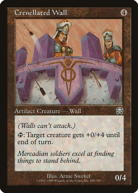 Crenellated Wall [Mercadian Masques] 290