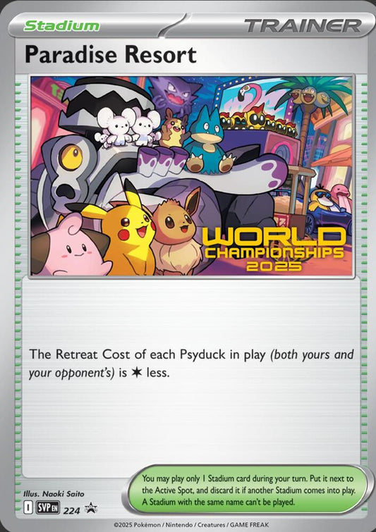 Paradise Resort - 224 (World Championships 2025) [SV: Scarlet & Violet Promo Cards] 224