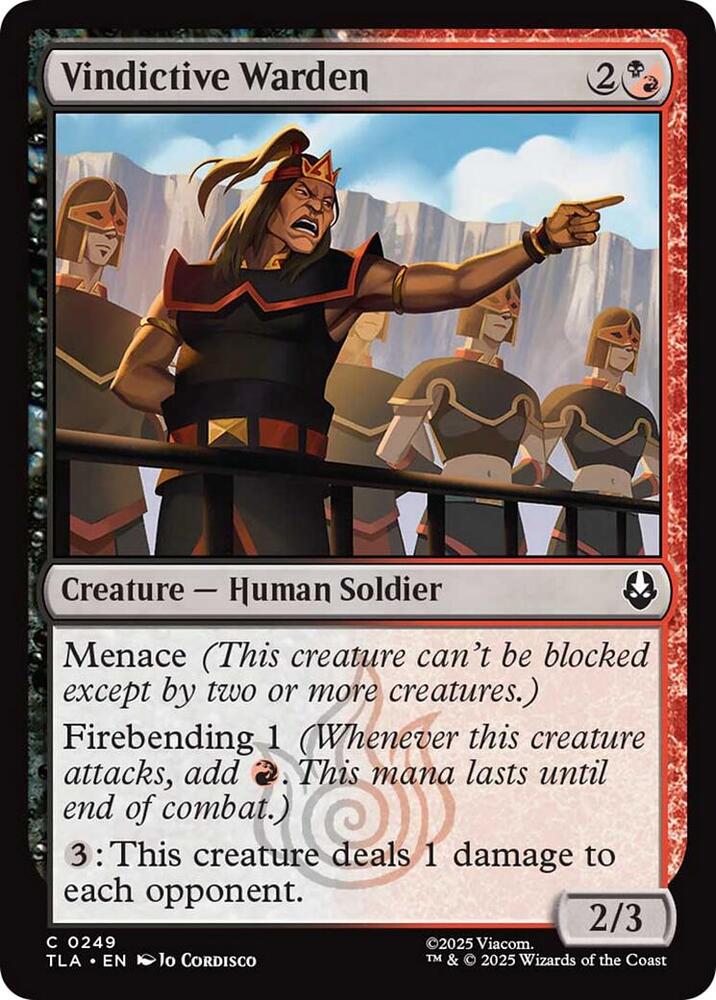 Vindictive Warden [Avatar: The Last Airbender] 249