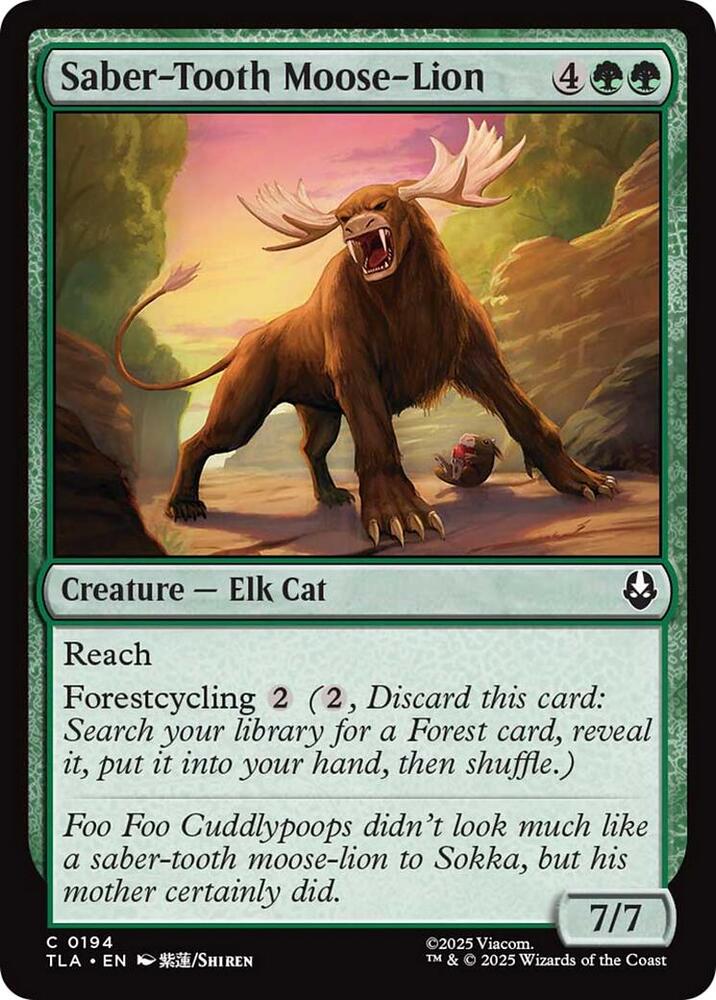 Saber-Tooth Moose-Lion [Avatar: The Last Airbender] 194