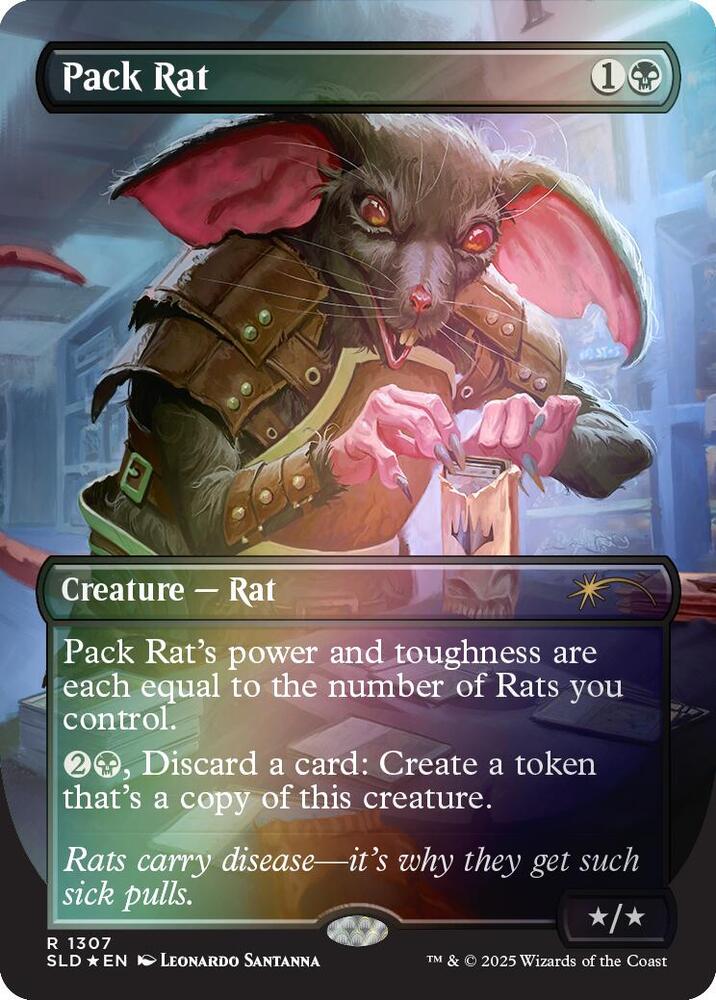 Pack Rat (1307) (Rainbow Foil) [Secret Lair Drop Series] 1307