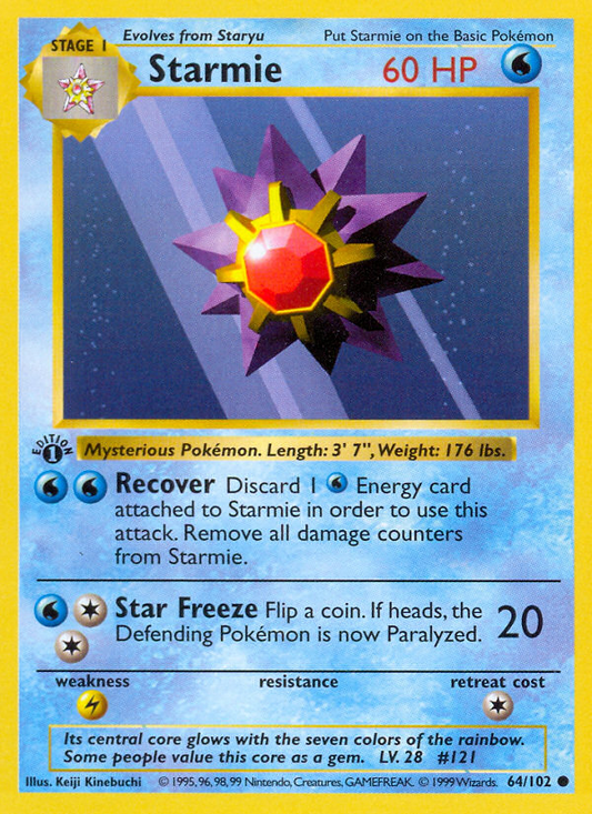 Starmie - 64/102 Base