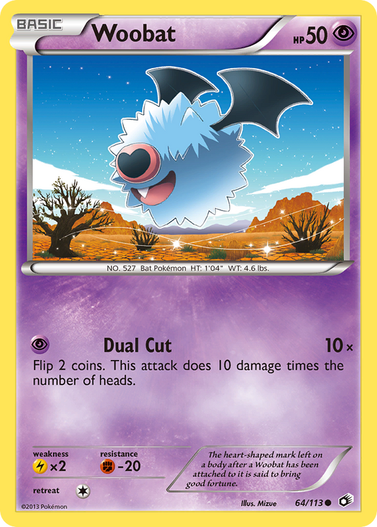 Woobat - 64/113 Legendary Treasures