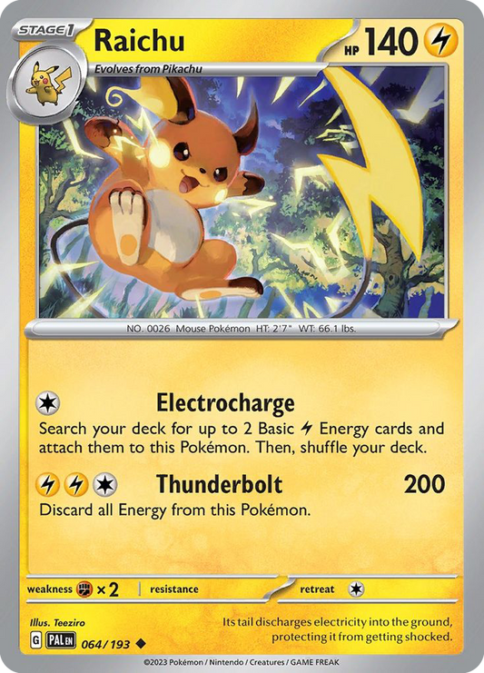 Raichu - 64/193 Paldea Evolved