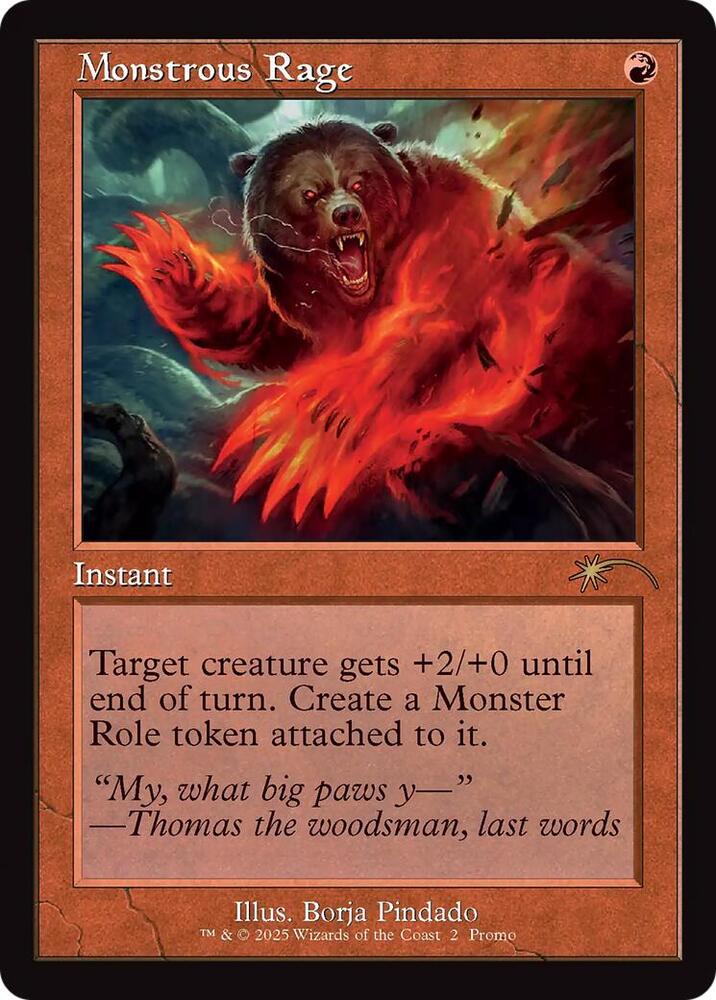 Monstrous Rage (Retro Frame) [WPN & Gateway Promos] 2