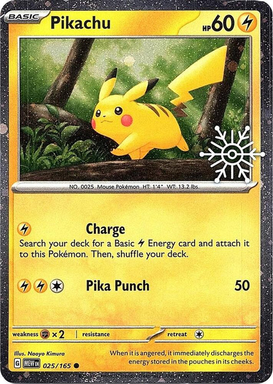 Pikachu - 025/165 (Holiday Calendar) [Miscellaneous Cards & Products] 025/165