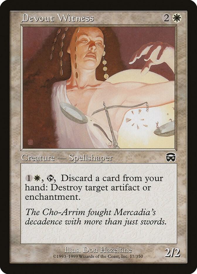 Devout Witness [Mercadian Masques] 17
