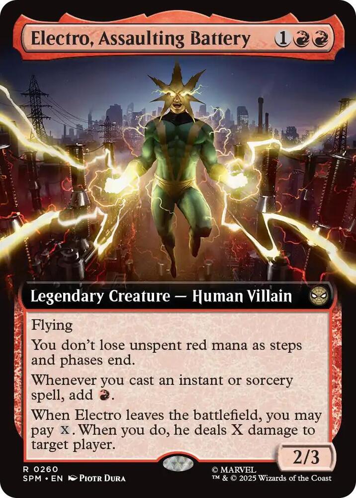 Electro, Assaulting Battery (Extended Art) [Marvel's Spider-Man] 260