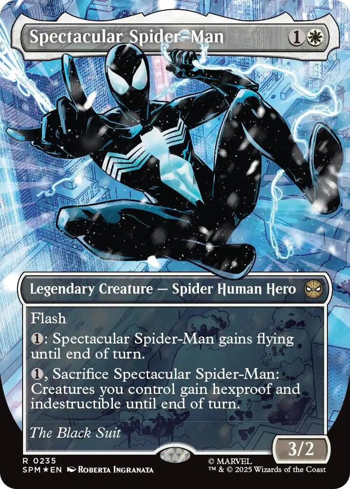 Spectacular Spider-Man (0235) (Borderless) (Textured Foil) [Marvel's Spider-Man] 235